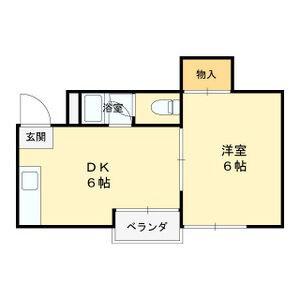 ラパンジール新大阪(1DK/4階)の間取り写真