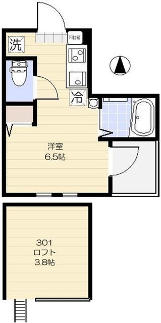 ラ ヴェリタ(ワンルーム/3階)の間取り写真