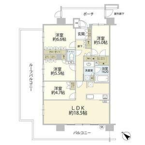 レ・ジェイド川崎(4LDK/6階)の間取り写真