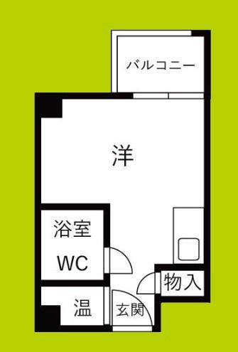 サンハイム天満橋(ワンルーム/6階)の間取り写真