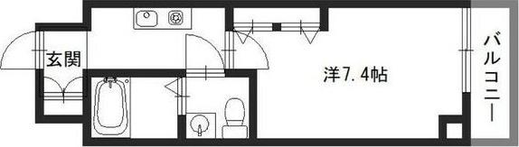 CAPITAL.I姫路(1K/5階)の間取り写真