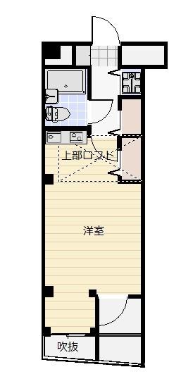 アスリート9(ワンルーム/3階)の間取り写真