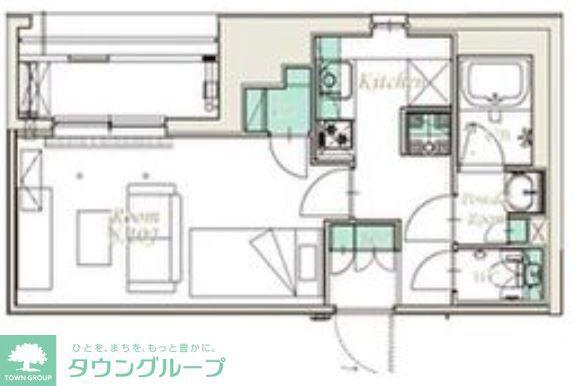スプランディッド新横浜(1K/5階)の間取り写真