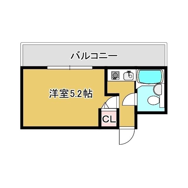プランドール富浜第1ビル(1K/2階)の間取り写真