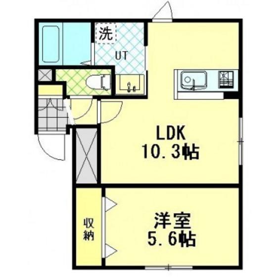 ラルーナ(1LDK/3階)の間取り写真