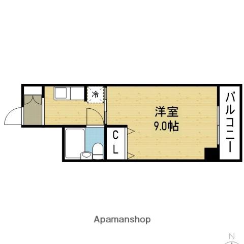 ライオンズマンション今里第2(1K/5階)の間取り写真