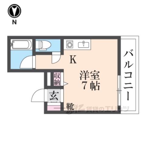阪本マンション(1K/2階)の間取り写真