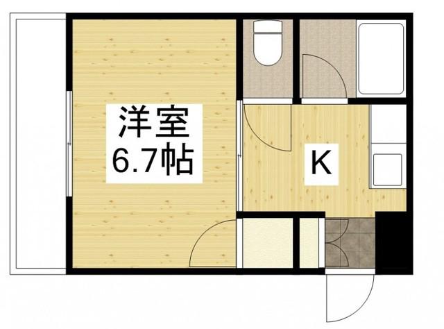 プラザドゥアテッサ(1K/1階)の間取り写真