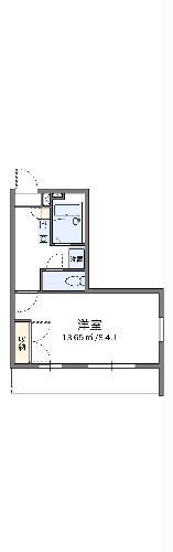 レオパレスツチナカ(1K/2階)の間取り写真