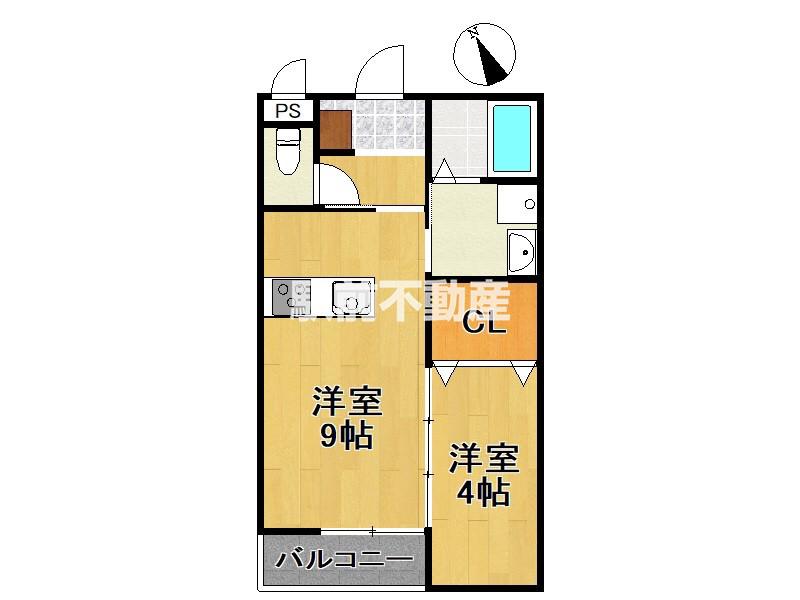 LIEN(1LDK/3階)の間取り写真