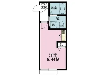 DAIYU8番館(ワンルーム/1階)の間取り写真