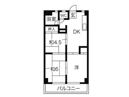 ラッフル花池(3DK/5階)の間取り写真