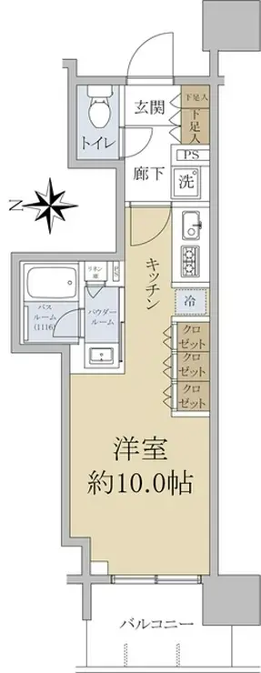 THE ASAKUSA RESIDENCE 2階階 間取り