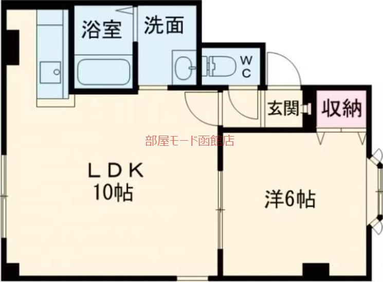 パークサイドA(1LDK/1階)の間取り写真