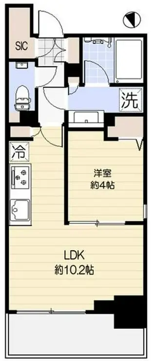 ピアース南麻布 2階階 間取り