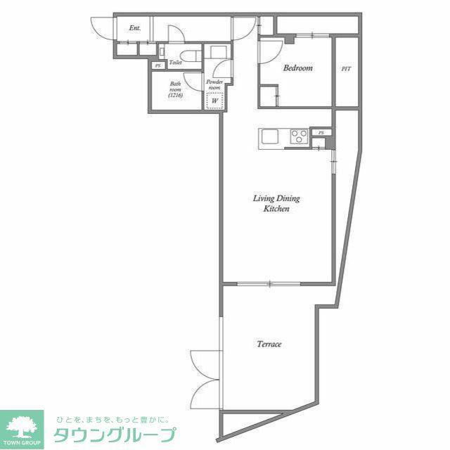 ACP RESIDENCE 新江古田(1LDK/B1階)の間取り写真