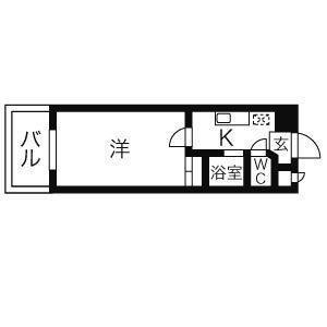 浅井ビル(1K/5階)の間取り写真