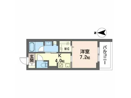 シャーメゾン大垣郭町(1K/4階)の間取り写真