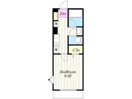 アンクレージュ(1K/3階)の間取り写真