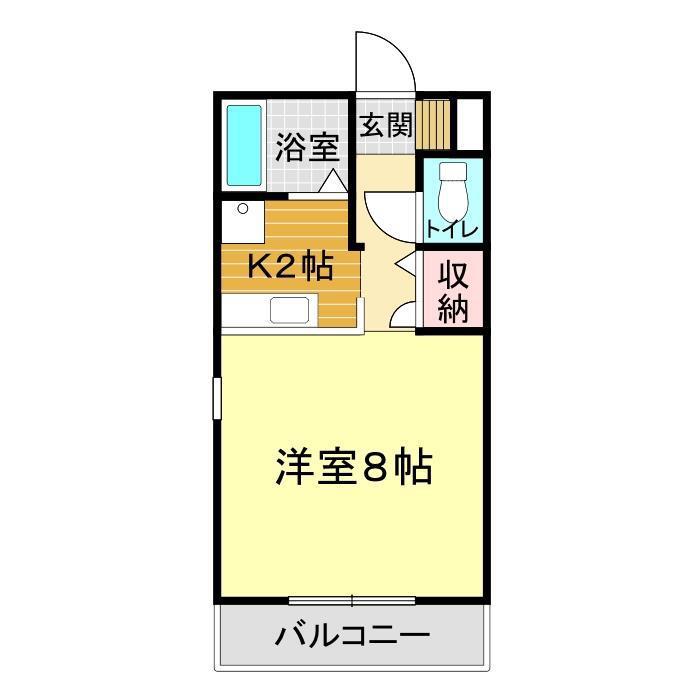 フレンディ27(ワンルーム/1階)の間取り写真