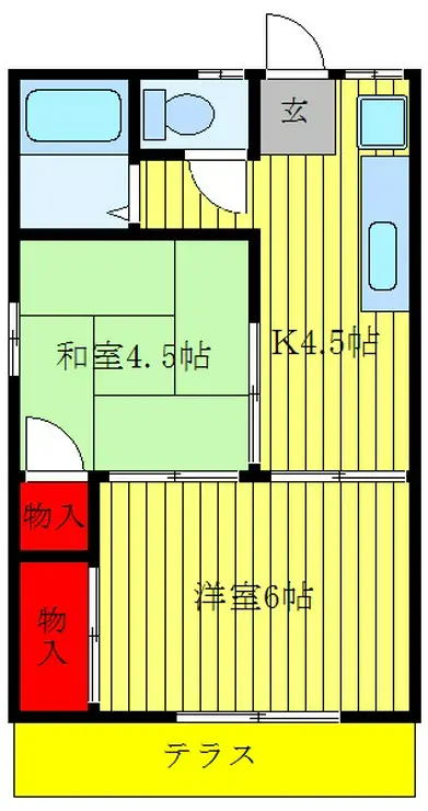 ベルゾーネ喜沢 1階階 間取り