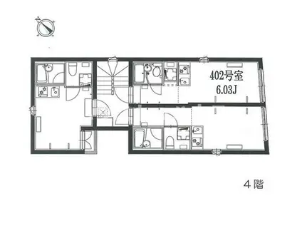 ゴールドレジデンシア大塚(ワンルーム/4階)の間取り写真