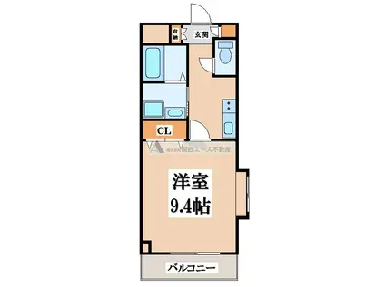 コンフォートエヌズ(1K/2階)の間取り写真