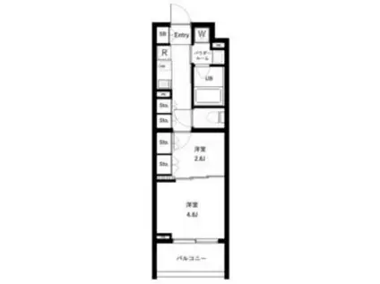 セジョリ高井戸(1DK/1階)の間取り写真