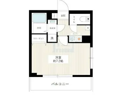 MAXIV池袋(1K/3階)の間取り写真