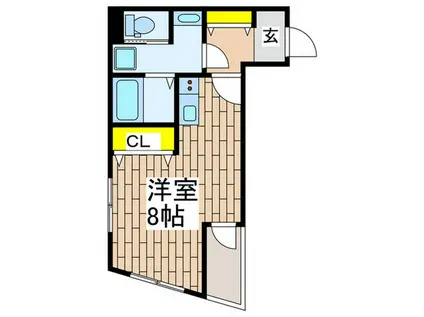 FIORE CASA・FUJISAWA(ワンルーム/3階)の間取り写真
