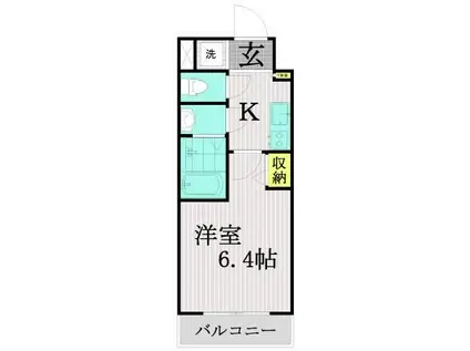 アイランド中野(1K/2階)の間取り写真