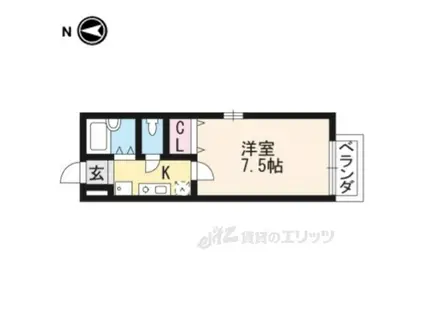 アプト・ブリーズ(1K/2階)の間取り写真