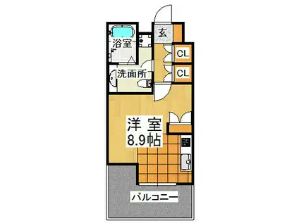 ソフィットクラブ(1K/7階)の間取り写真