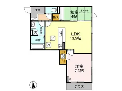 CASA FIRANTE VO.II(2LDK/1階)の間取り写真