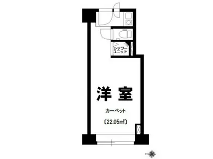 ニューステイトメナー(ワンルーム/7階)の間取り写真