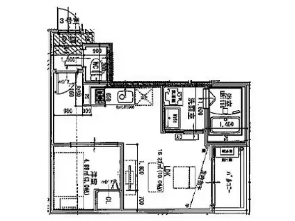 JACK KAWAMAI(1LDK/2階)の間取り写真