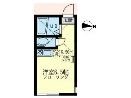 ユナイト山手ラングミュアの杜(ワンルーム/2階)の間取り写真
