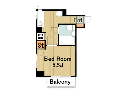 サンヒルズ橋本(1K/1階)の間取り写真