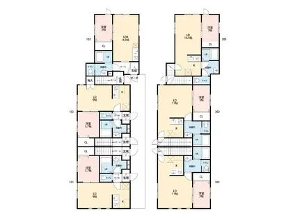 PRESTIA II(1LDK/2階)の間取り写真
