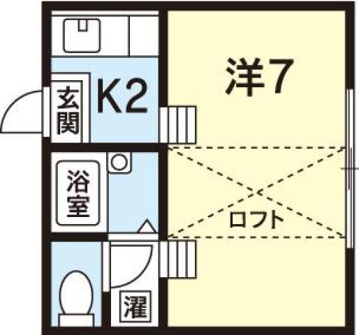 CASA FELIZ(1K/1階)の間取り写真