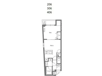 ワーフときわ台(1LDK/4階)の間取り写真