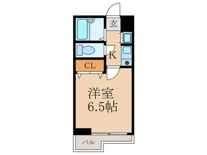 エールプラザ戸山台(1K/8階)の間取り写真