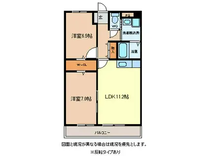 COCCI 軽井沢(2LDK/1階)の間取り写真