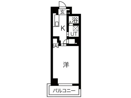 グランダール吹上(1K/10階)の間取り写真