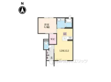 パル・クレセオ2(1LDK/1階)の間取り写真