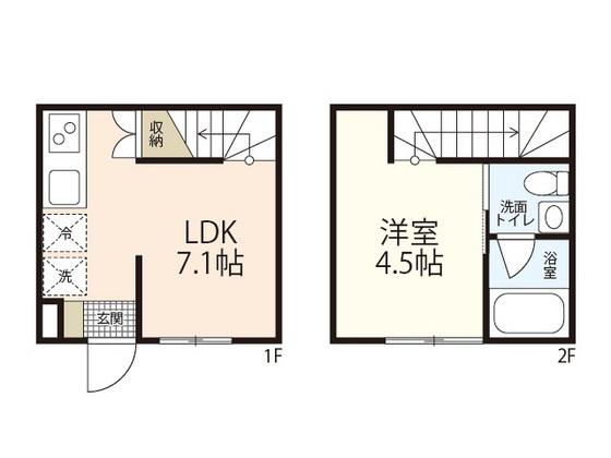 87Gラセッテ(1LDK/1階)の間取り写真