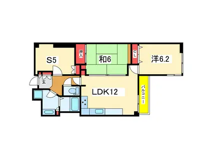 新潟ロイヤルマンション(2SLDK/2階)の間取り写真