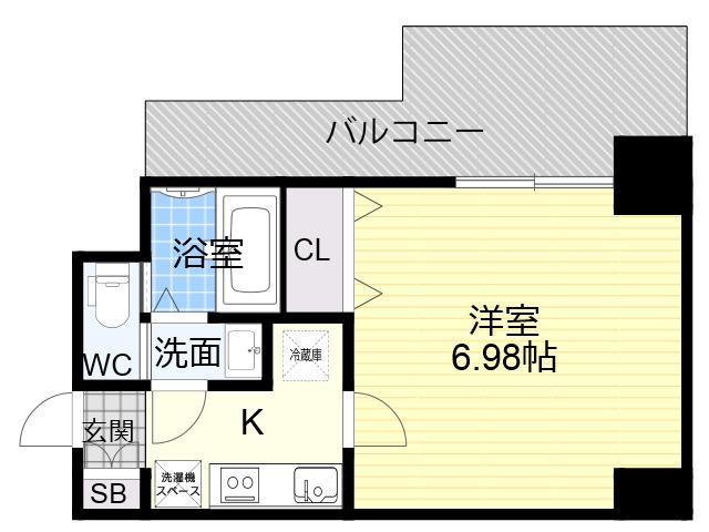 QUINTET JOTONOE(1K/1階)の間取り写真