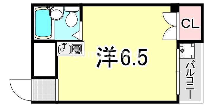 パーソナルマンション杭瀬Ⅱ(ワンルーム/2階)の間取り写真