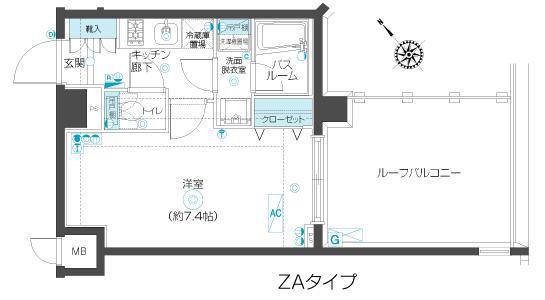 フェニックス練馬桜台(1K/6階)の間取り写真